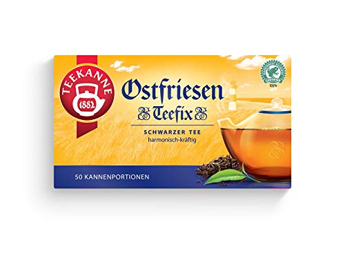 Teekanne Ostfriesen Teefix, 50 Beutel Kannenportion, 3er Pack (3 x 140 g) von Teekanne