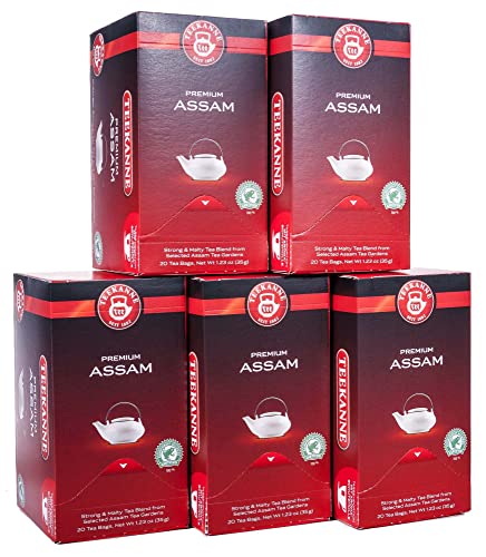 Teekanne Premium Assam, 5er Pack (5 x 20 Teebeutel), 5 x 35 g von Teekanne
