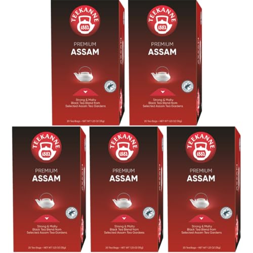 Teekanne Premium Assam, 5er Pack (5 x 20 Teebeutel), 5 x 35 g von Teekanne