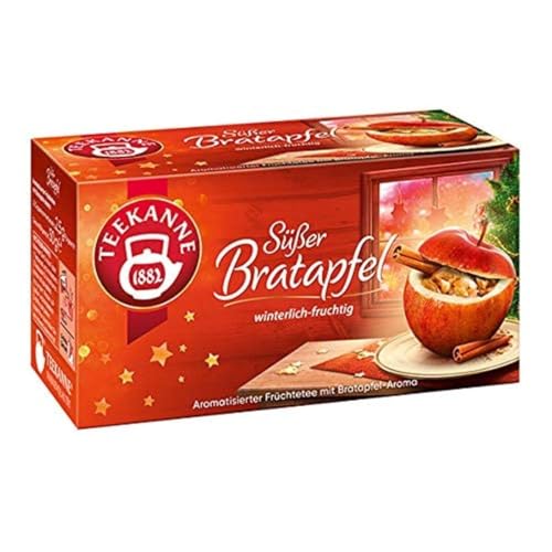 Teekanne S??er Bratapfel, Fr?chtetee mit Bratapfel-Aroma, 6er Pack (6 x 20 Teebeutel), 6 x 50 g von Teekanne