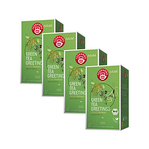 Teekanne Selected Bio Green Tea Greetings / 4er Pack von Teekanne
