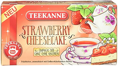Teekanne Sweeteas Strawberry Cheesecake mit Erdbeere-K?se-Geschmack, 12er Pack (12 x 18 Teebeutel) von Teekanne