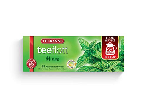 Teekanne Teeflott Pfefferminztee (Teebeutel), 2er Pack (2 x 88 g) von Teekanne