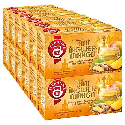 Teekanne Thai Ingwer-Mango, 12er Pack (12 x 20 Teebeutel), 12 x 45 g von Teekanne