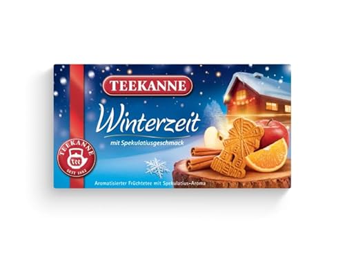 Teekanne Wintertee Winterzeit, Früchtetee mit Spekulatiusaroma, 6er Pack (6 x 20 Teebeutel), 6 x 50 g von Teekanne