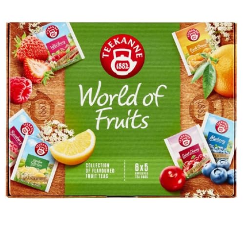 Teekanne World of Fruits Fruit Tea Selection Box 6 Geschmacksrichtungen 5 Teebeutel von Teekanne