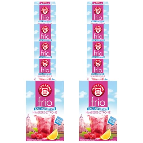 Teekanne frio Himbeer-Zitrone, 10er Pack (10 x 20 Teebeutel), 10 x 45 g von Teekanne