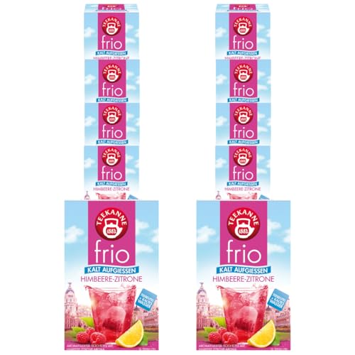 Teekanne frio Himbeer-Zitrone, 10er Pack (10 x 20 Teebeutel), 10 x 45 g von Teekanne