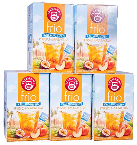 Teekanne frio Pfirisch-Maracuja, 10er Pack (10 x 18 Teebeutel), 10 x 45 g von Teekanne