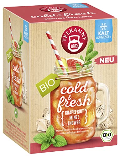 cold & fresh Grapefruit-Minze-Ingwer, 1er Pack von Teekanne