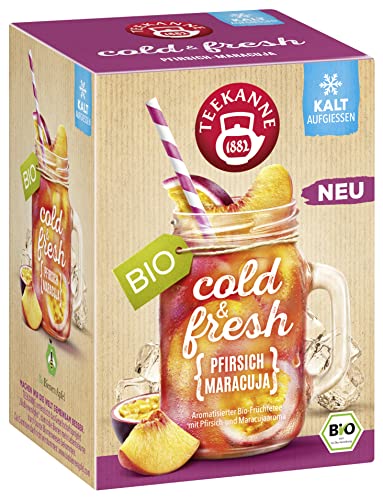 cold & fresh Pfirsich-Maracuja, 1er Pack von Teekanne