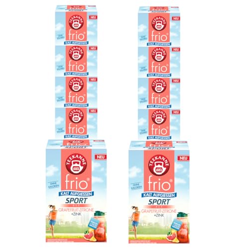 frio Sport Fit Grapefruit-Zitrone 10 Packungen à 18 Beutel, 450g frio Sport Fit Grapefruit-Zitrone 10 Packungen à 18 Beutel, 450g von Teekanne