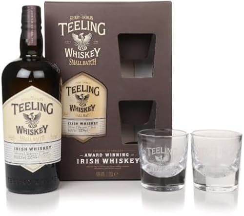 Teeling Small Batch Irish Whiskey Geschenpackung mit Glas, gereift in Ex-Bourbonfässern und abgerundet in mittelamerikanischen Rumfässern, 46% vol., 70cl / 700ml Teeling Small Batch Irish Whiskey Geschenpackung mit Glas, gereift in Ex-Bourbonfässern und abgerundet in mittelamerikanischen Rumfässern, 46% vol., 70cl / 700ml von Teeling