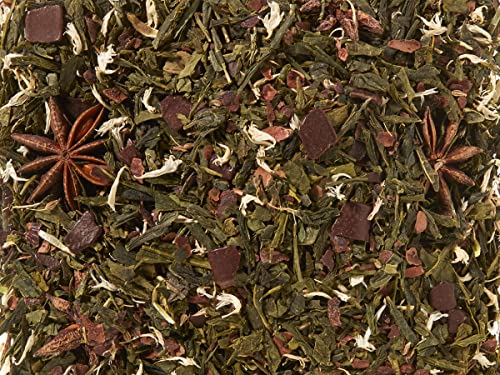 teemando® Grünteemischung Sencha Schokotrüffel mit Anis aromatisiert, 1 kg von Teemando