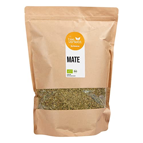 teeverliebt - Bio Mate Tee 1000 g I Bio Matetee aus kontrolliert biologischem Anbau I belebend-frische Teemischung I Organic Green Tea Powder 1000g von FRUTEG