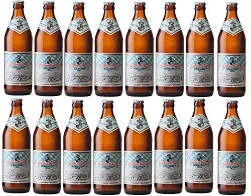 16 Flaschen a 0,5L Tegernseer Hell a 4,8% vol. inc. 1.28€ MEHRWEG Pfand von Tegernseer