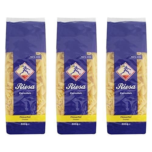 3er Pack Riesa Nudel Fitmacher Penne (3 x 500 g) von Riesa