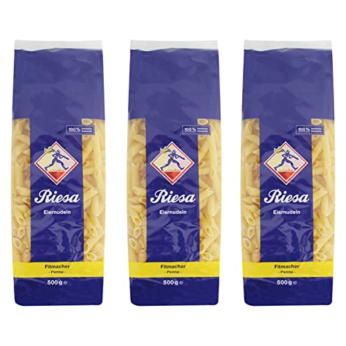 3er Pack Riesa Nudel Fitmacher Penne (3 x 500 g) von Teigwaren Riesa GmbH