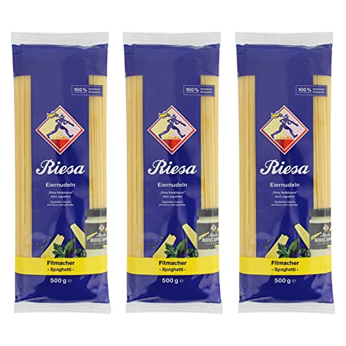 3er Pack Riesa Nudel Fitmacher Spaghetti (3 x 500 g) von Riesa