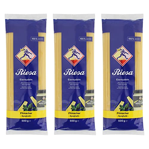 3er Pack Riesa Nudel Fitmacher Spaghetti (3 x 500 g) von Teigwaren Riesa GmbH