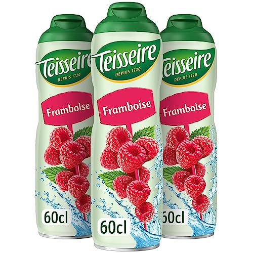 Teisseire Getränke-Sirup Raspberry/Himbeer 600ml - Sirup der genauso schmeckt wie die Frucht (3er Pack) von Teisseire