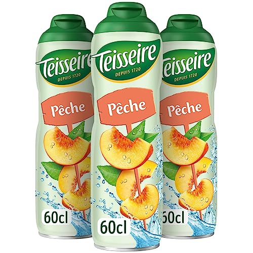 Teisseire Getränke-Sirup Peach/Pfirsich 600ml - Sirup der genauso schmeckt wie die Frucht (3er Pack) Teisseire Getränke-Sirup Peach/Pfirsich 600ml - Sirup der genauso schmeckt wie die Frucht (3er Pack) von Teisseire