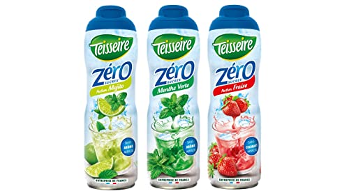 3 zuckerfreie Sirupe Mojito grüne Minze Erdbeere 3X0.6L 3 zuckerfreie Sirupe Mojito grüne Minze Erdbeere 3X0.6L von Teisseire