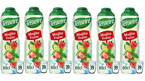 6 Stück Mojito Erdbeere Sirup 6 Stück Mojito Erdbeere Sirup von Teisseire