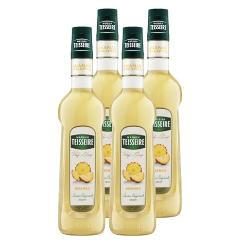 Mathieu Teisseire Getränke-Sirup Ananas 0,7L - Cocktails (4er Pack) von Teisseire