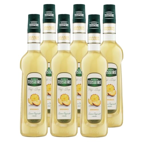 Mathieu Teisseire Getränke-Sirup Ananas 0,7L - Cocktails (6er Pack) von Teisseire
