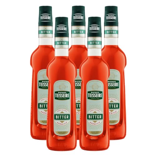 Mathieu Teisseire Getränke-Sirup Bitter Aperitif 0,7L - Cocktails (5er Pack) von Teisseire