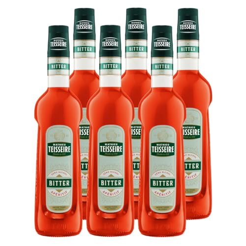 Mathieu Teisseire Getränke-Sirup Bitter Aperitif 0,7L - Cocktails (6er Pack) von Teisseire