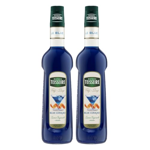 Mathieu Teisseire Getränke-Sirup Blue Curacao 0,7L - Cocktails (2er Pack) von Teisseire