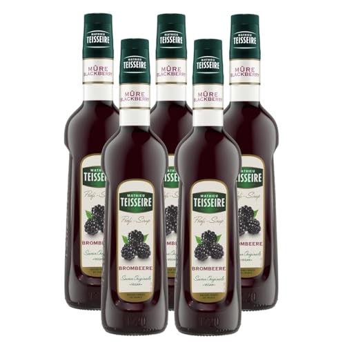 Mathieu Teisseire Getränke-Sirup Brombeere 0,7L - Cocktails (5er Pack) von Teisseire