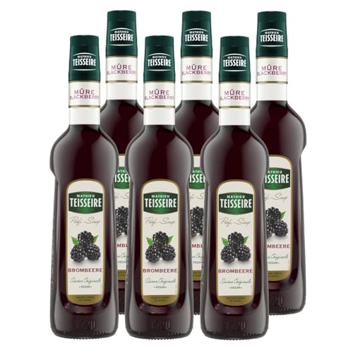 Mathieu Teisseire Getränke-Sirup Brombeere 0,7L - Cocktails (6er Pack) von Teisseire