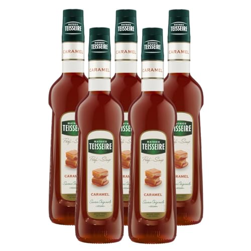 Mathieu Teisseire Getränke-Sirup Caramel 0,7L - Cocktails (5er Pack) von Teisseire