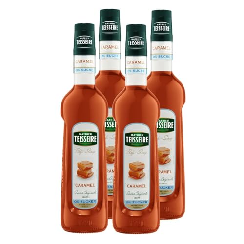 Mathieu Teisseire Getränke-Sirup Caramel 0% Zucker 0,7L - Cocktails (4er Pack) von Teisseire