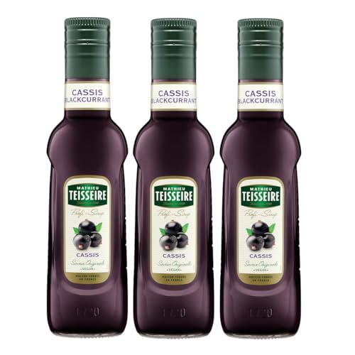 Mathieu Teisseire Getränke-Sirup Cassis 0,25L - Cocktails (3er Pack) von Teisseire