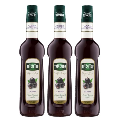 Mathieu Teisseire Getränke-Sirup Cassis 0,7L - Cocktails (3er Pack) von Teisseire