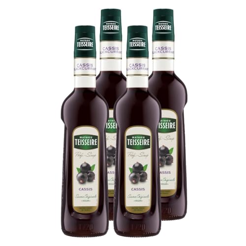 Mathieu Teisseire Getränke-Sirup Cassis 0,7L - Cocktails (4er Pack) von Teisseire