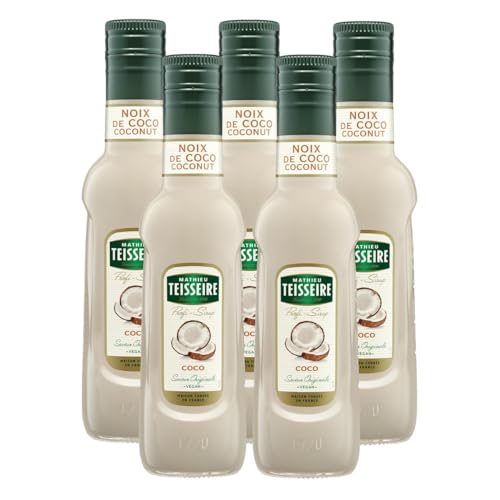 Mathieu Teisseire Getränke-Sirup Cocos 0,25L - Cocktails (5er Pack) von Teisseire