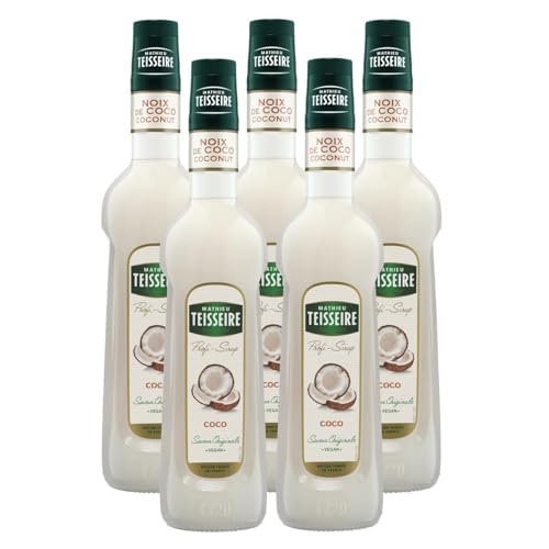 Mathieu Teisseire Getränke-Sirup Cocos 0,7L - Cocktails (5er Pack) von Teisseire