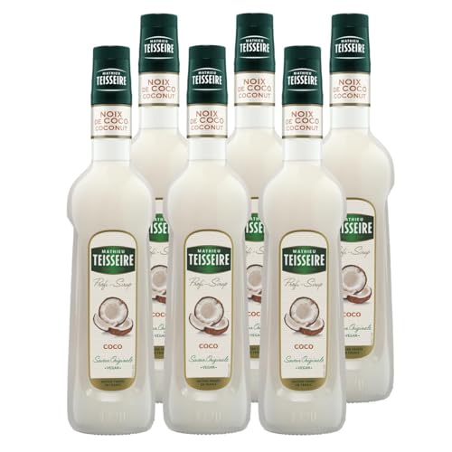 Mathieu Teisseire Getränke-Sirup Cocos 0,7L - Cocktails (6er Pack) von Teisseire