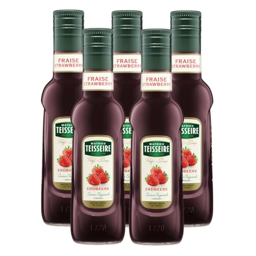 Mathieu Teisseire Getränke-Sirup Erdbeere 0,25L - Cocktails (5er Pack) von Teisseire