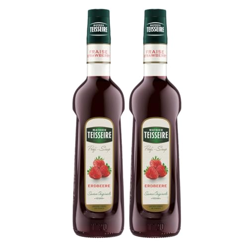 Mathieu Teisseire Getränke-Sirup Erdbeere 0,7L - Cocktails (2er Pack) von Teisseire