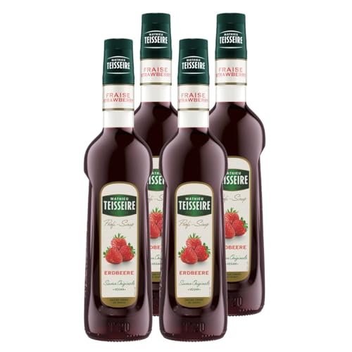 Mathieu Teisseire Getränke-Sirup Erdbeere 0,7L - Cocktails (4er Pack) von Teisseire