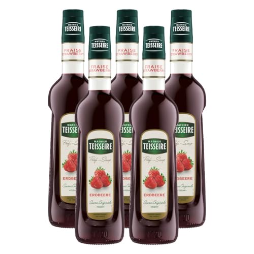 Mathieu Teisseire Getränke-Sirup Erdbeere 0,7L - Cocktails (5er Pack) von Teisseire