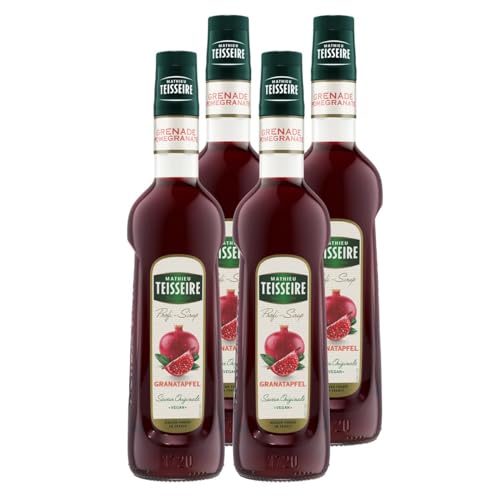 Mathieu Teisseire Getränke-Sirup Granatapfel 0,7L - Cocktails (4er Pack) von Teisseire