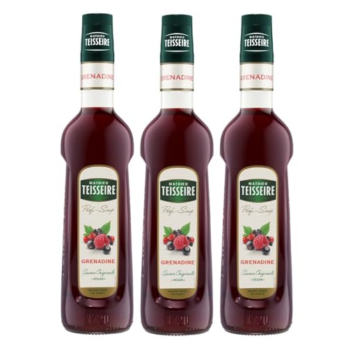 Mathieu Teisseire Getränke-Sirup Grenadine 0,7L - Cocktails (3er Pack) von Teisseire