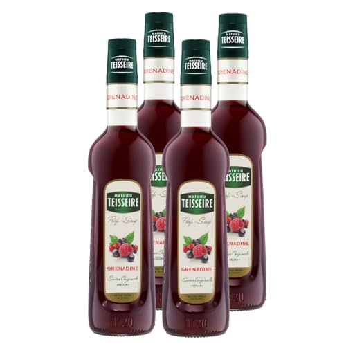 Mathieu Teisseire Getränke-Sirup Grenadine 0,7L - Cocktails (4er Pack) von Teisseire